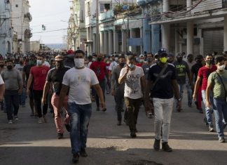 Protests erupt in Havana over large-scale blackouts Protests in Havana over blackouts