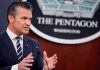 Сенат США вимагає терміново виділити $400 млн Україні Піт Гегсет у Пентагоні