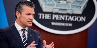 Pete Hagseth at the Pentagon