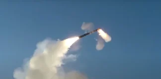 Shooting down missiles and drones over Kyiv on 14 May 2026