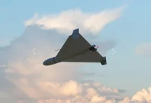 NATO fighter jet in the skies of Lithuania
