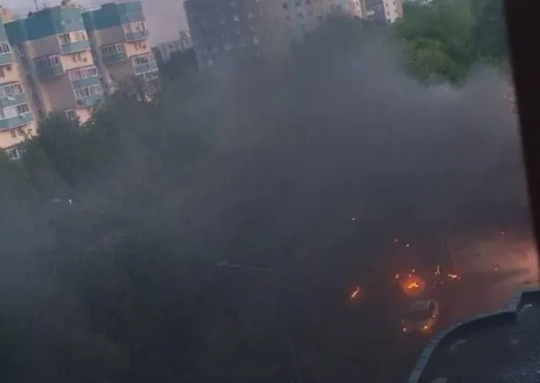 пожежа в москві після атаки БпЛА