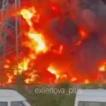 У Московській області спалахнула масштабна пожежа на складах