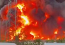 Large-scale fire breaks out in warehouses in Moscow region Fire at auto parts warehouse in Moscow region