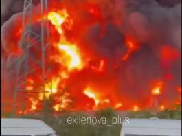 У Московській області спалахнула масштабна пожежа на складах Пожежа на складах автозапчастин у московщині