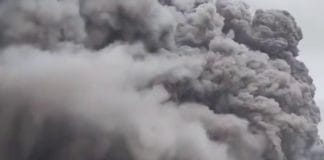Mayon volcano eruption in the Philippines