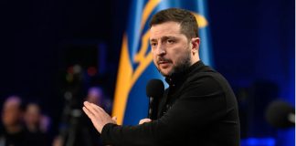 Зеленський готовий піти з посади заради безпеки України Володимир Зеленський під час розмови з журналістами