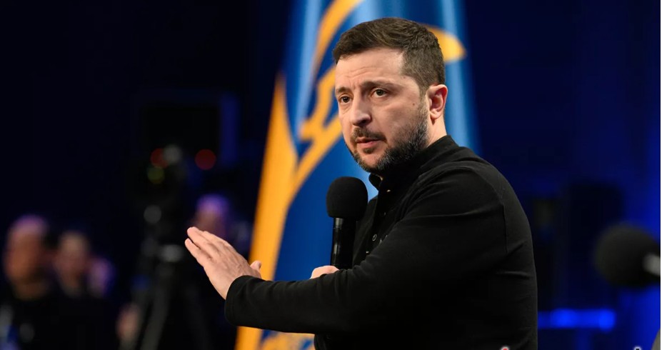 Screenshot_1 Volodymyr Zelenskyy during a conversation with journalists