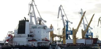 ZAID vessel in the port of Sevastopol loading wheat