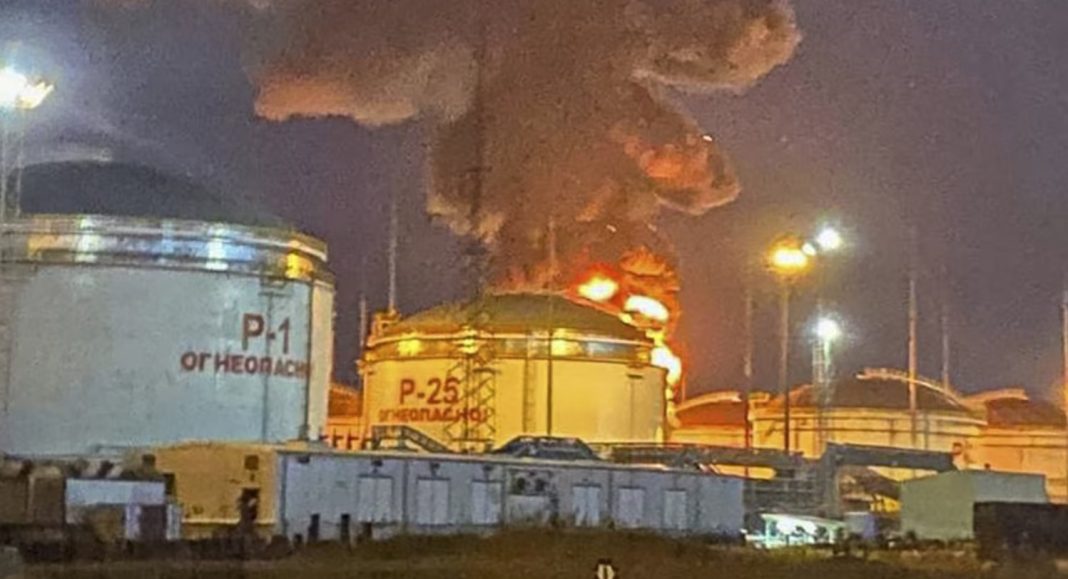 Screenshot_1 Уражений нафтовий термінал Таманьнефтегаз у Краснодарському краї