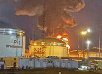 Україна атакувала ключові військові й нафтові об’єкти РФ Уражений нафтовий термінал Таманьнефтегаз у Краснодарському краї