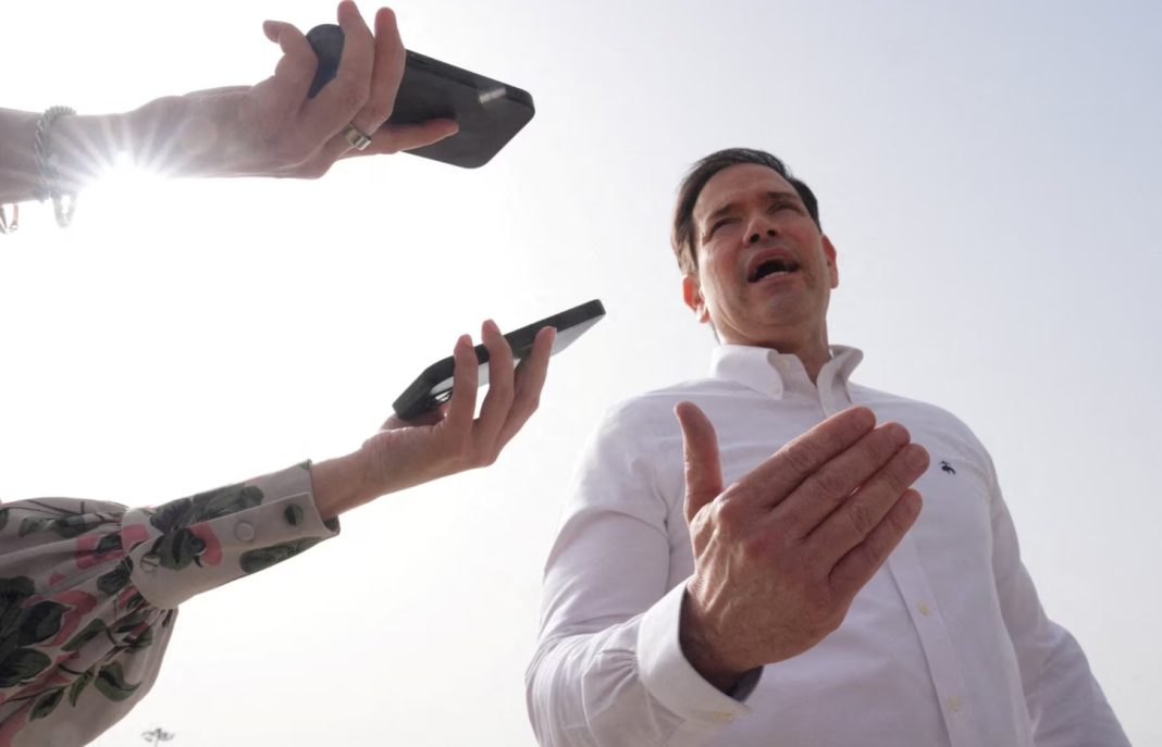 Screenshot_1 Marco Rubio during a press conference