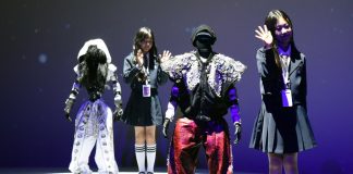 Humanoid robots dance at Galaxy Robot Park in Seoul