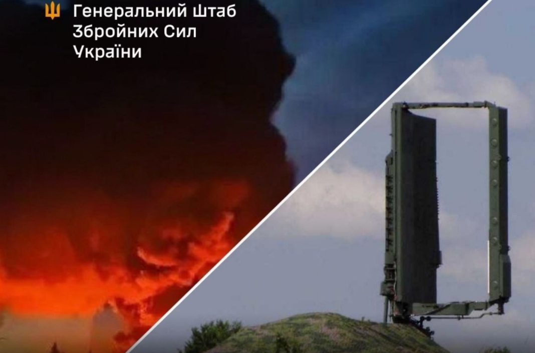 Screenshot_1 Радіолокаційна станція «СТ-68» на окупованій території Криму після ураження силами ЗСУ.