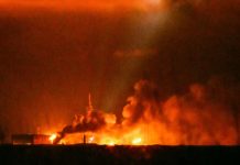 New Glenn missile ground test ends in explosion The New Glenn rocket exploded during a ground test at the Cape Canaveral Spaceport in Florida.