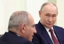 Кремль посилює тиск на вибори у Вірменії Прем’єр Вірменії Пашинян під час зустрічі з Путіним.