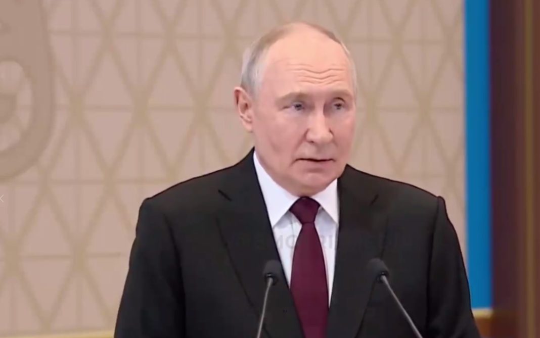 Screenshot_1 Vladimir Putin comments on a drone strike on Romania at a press conference