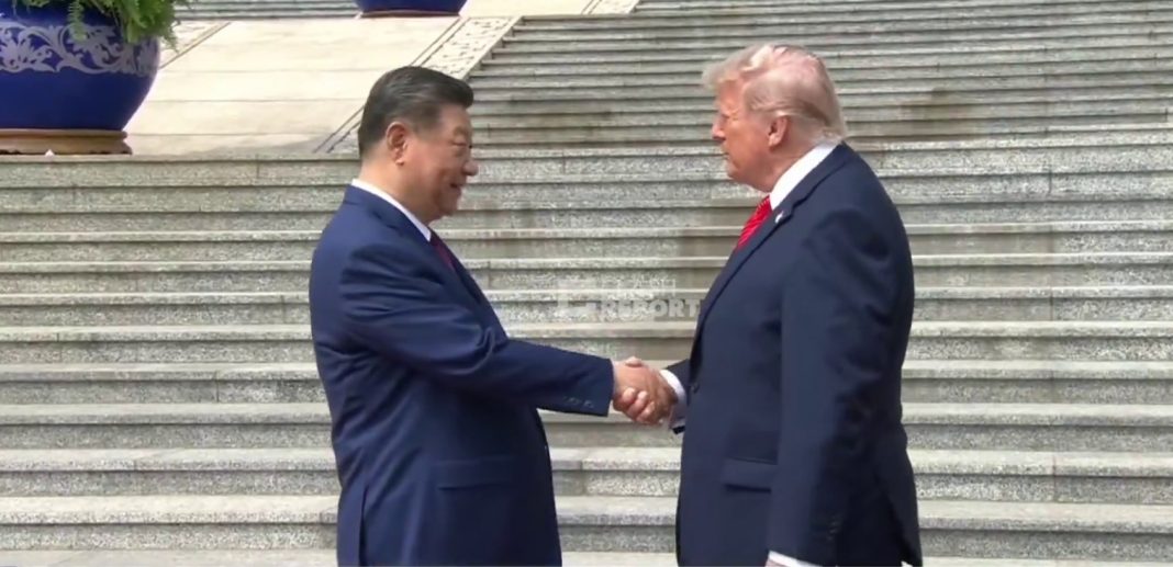 Screenshot_1 Trump and Xi Jinping meeting in Beijing