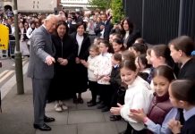 King Charles in the Jewish district of London