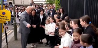 King Charles in the Jewish district of London