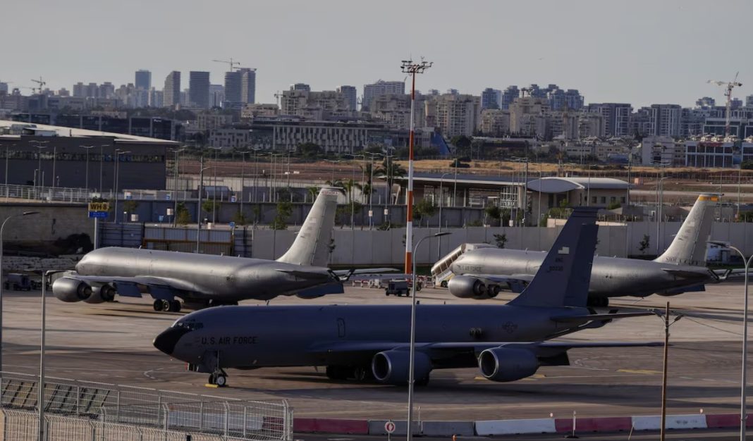 US Air Force aircraft in the Middle East.
