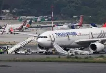 Пожежа на борту літака Turkish Airlines