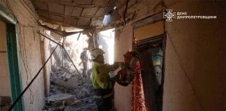 Russian attack on a residential area in Dnipro