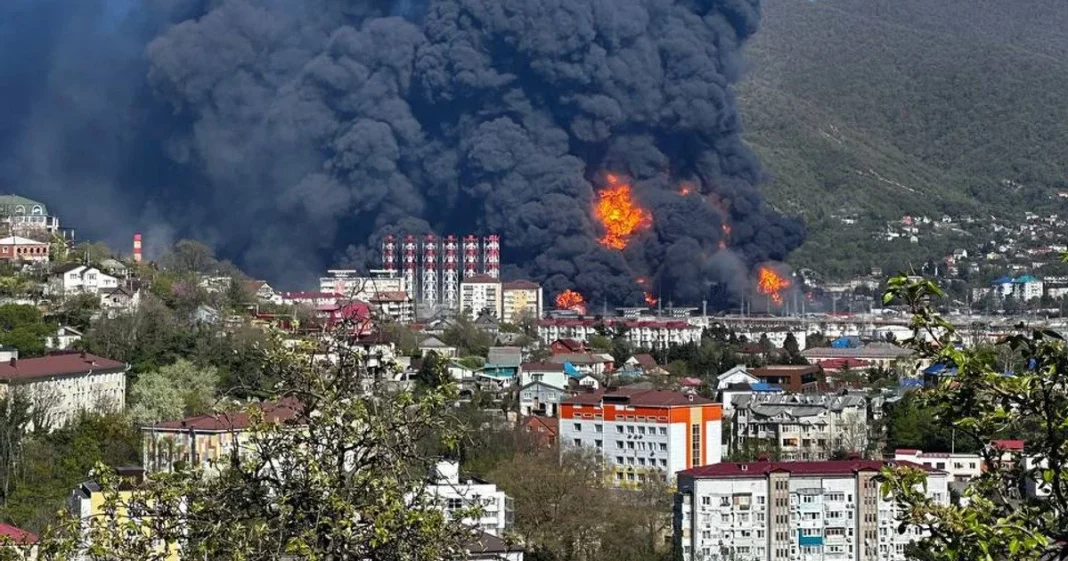 Strike on Tuapse oil terminal by drones