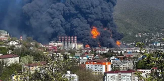 Strike on Tuapse oil terminal by drones