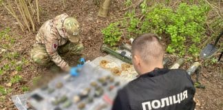 Seizure of weapons during a special operation by the National Police