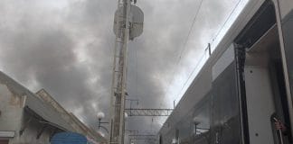 Large-scale fire in Ternopil after UAV attack