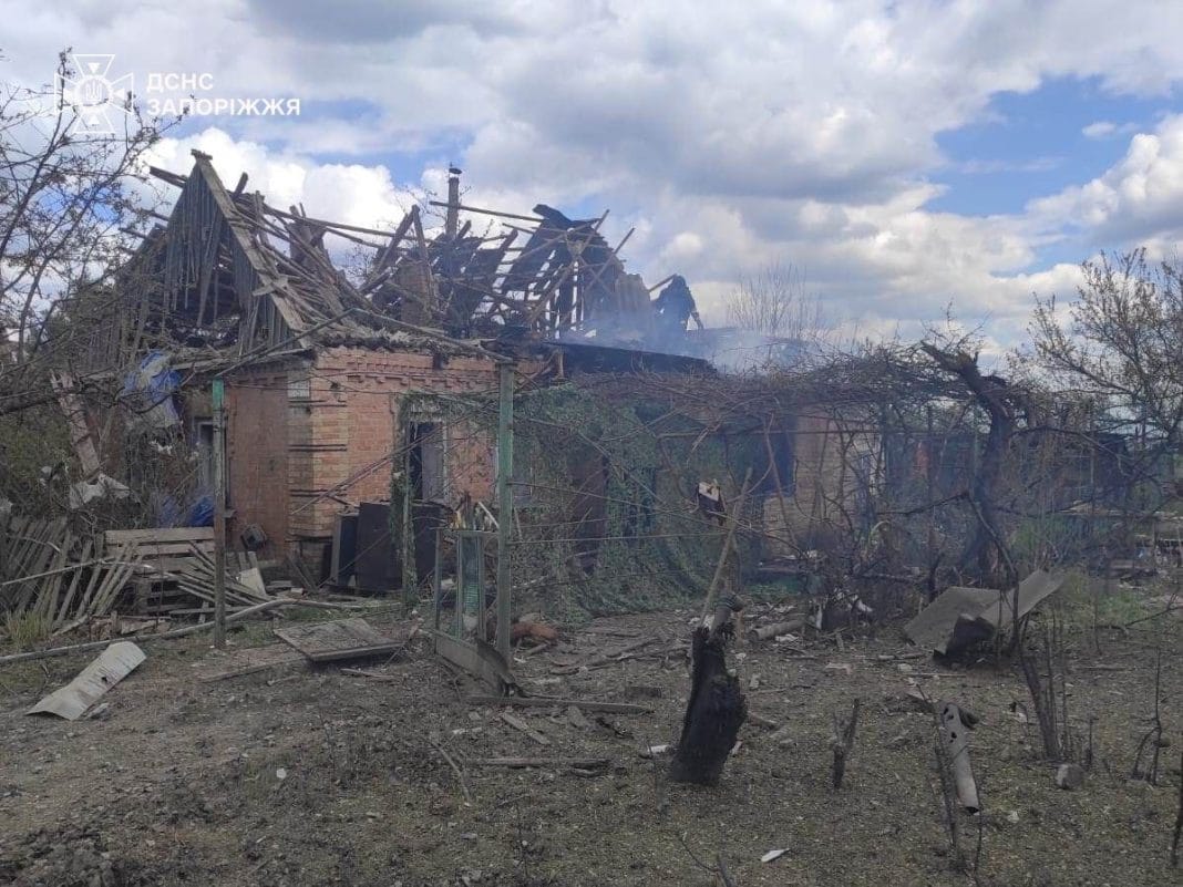 Air strike in Zaporizhzhya district, houses damaged