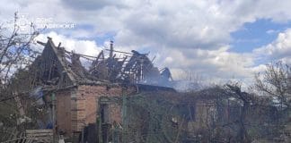 Авіаудар у Запорізькому районі, пошкоджені будинки