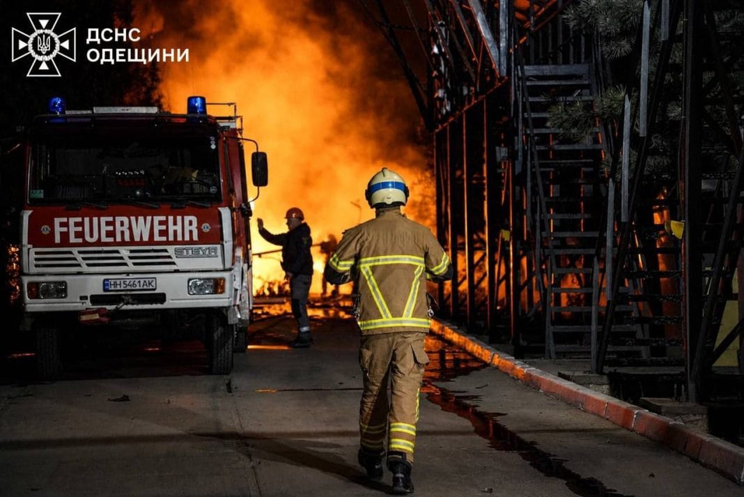 Night attack in Odesa region, destruction