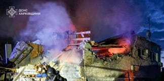 Drone attack in Balakliya, Kharkiv region