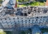 Розбитий гуртожиток ДНУ у Дніпрі після ракетного удару