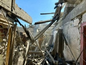 Гуртожиток в Дніпрі після обстрілу