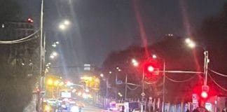 Drone crashes into a high-rise building in Moscow