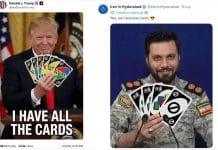 Трамп тримає всі карти UNO