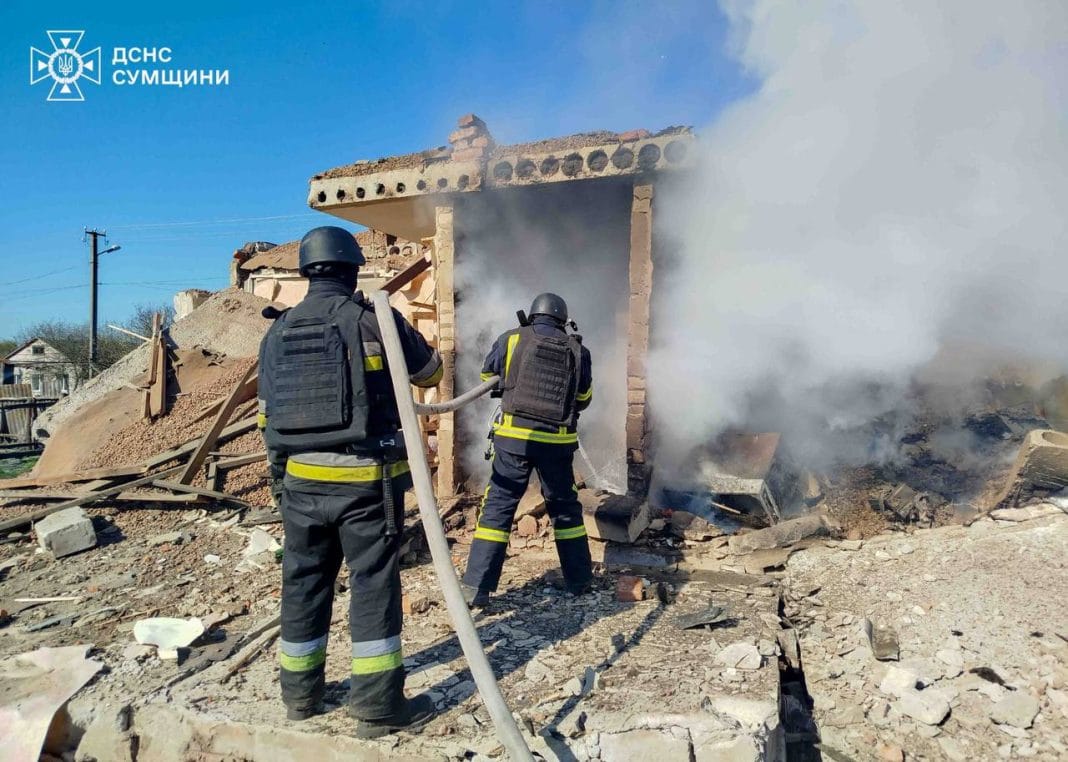 Ямпільська громада після атаки дронами