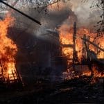 A massive blow to Sumy: fires in the city Rescuers extinguish fires after shelling in Sumy
