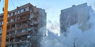 House collapses in Kyiv after Russian strike