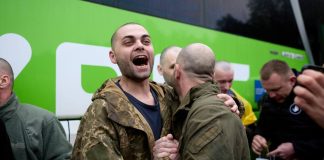 205 Ukrainian defenders returned from Russian captivity Exchange of prisoners of war Ukraine Russia