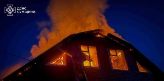 Consequences of a drone attack in Sumy region