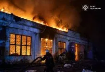 Російські дрони атакували Одещину: в Ізмаїлі спалахнула пожежа Пожежа після атаки дронами на Одещині