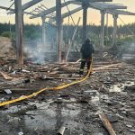 Russian attack causes large-scale fires in Sumy region