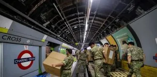 НАТО розгорнуло штаб у лондонському метро для відпрацювання ударів по Росії Військові НАТО на закинутій платформі лондонського метро під час навчань