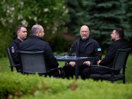 Володимир Зеленський під час наради з питань дипломатії та підтримки України