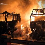 Fire breaks out in Chernihiv region at night as a result of UAV attack