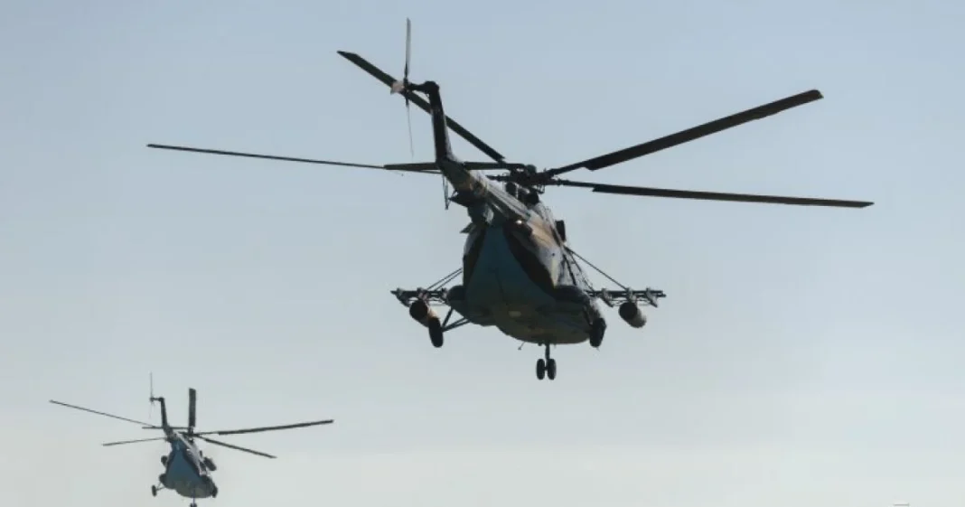 07c34166a6a5be54ba1ef9bd1f780173 Russian military helicopters flying over Belarusian territory